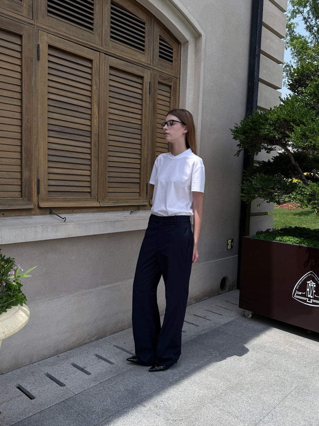 D1pS1a Embroidered casual-fit drape trousers