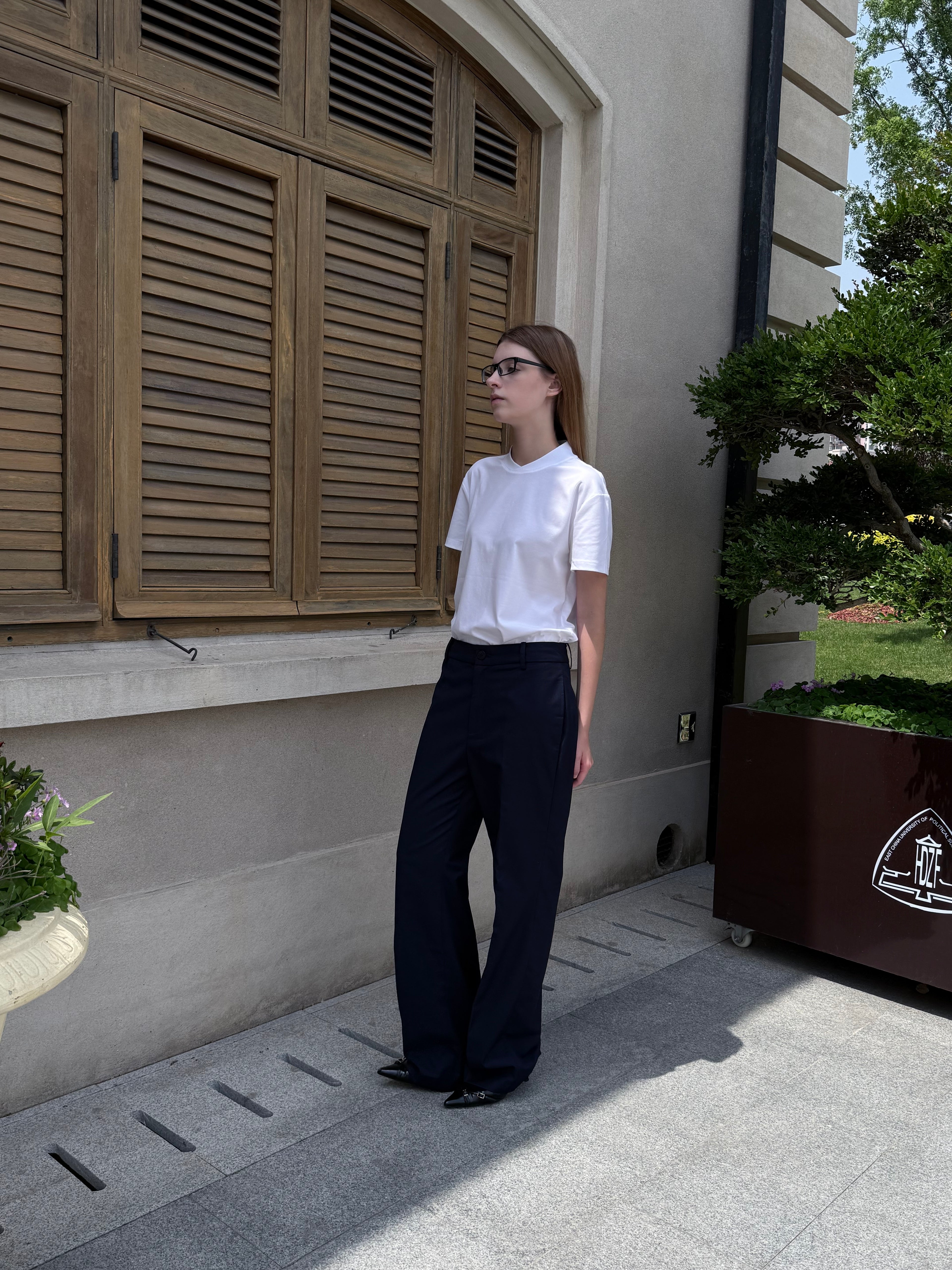 D1pS1a Embroidered casual-fit drape trousers