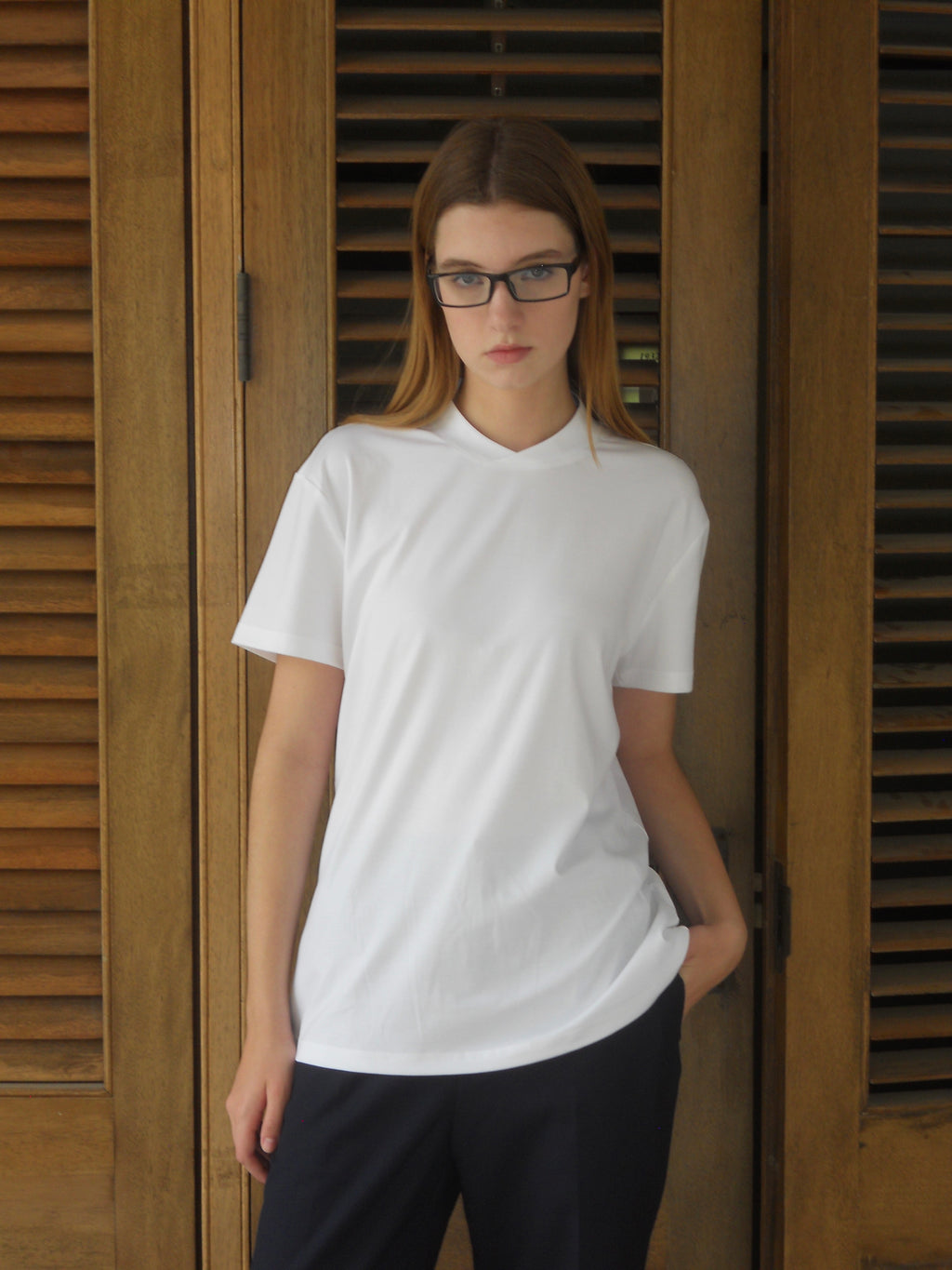 D1pS1a Silk-finished fabric casual and versatile summer T-shirt