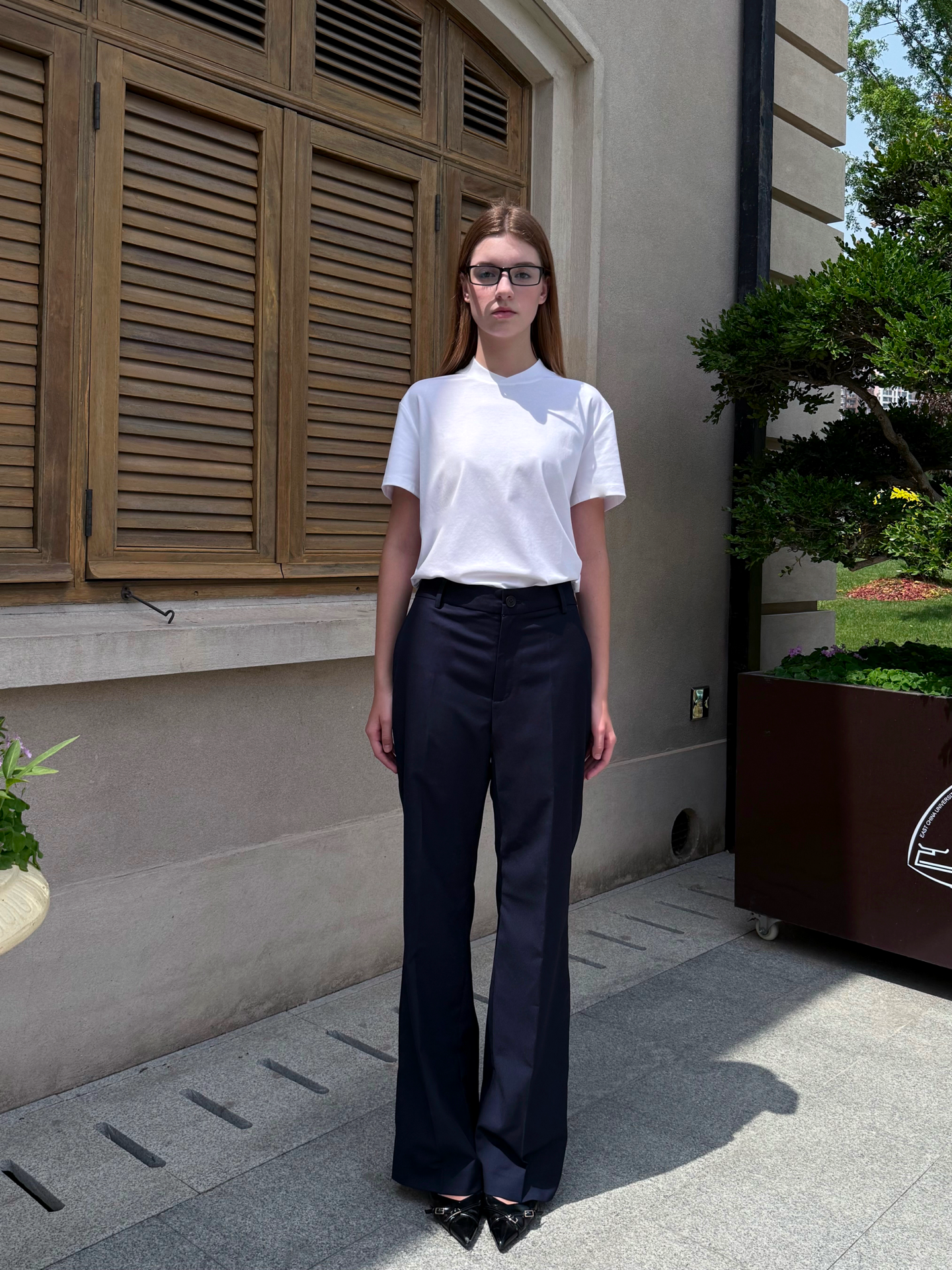 D1pS1a Embroidered casual-fit drape trousers